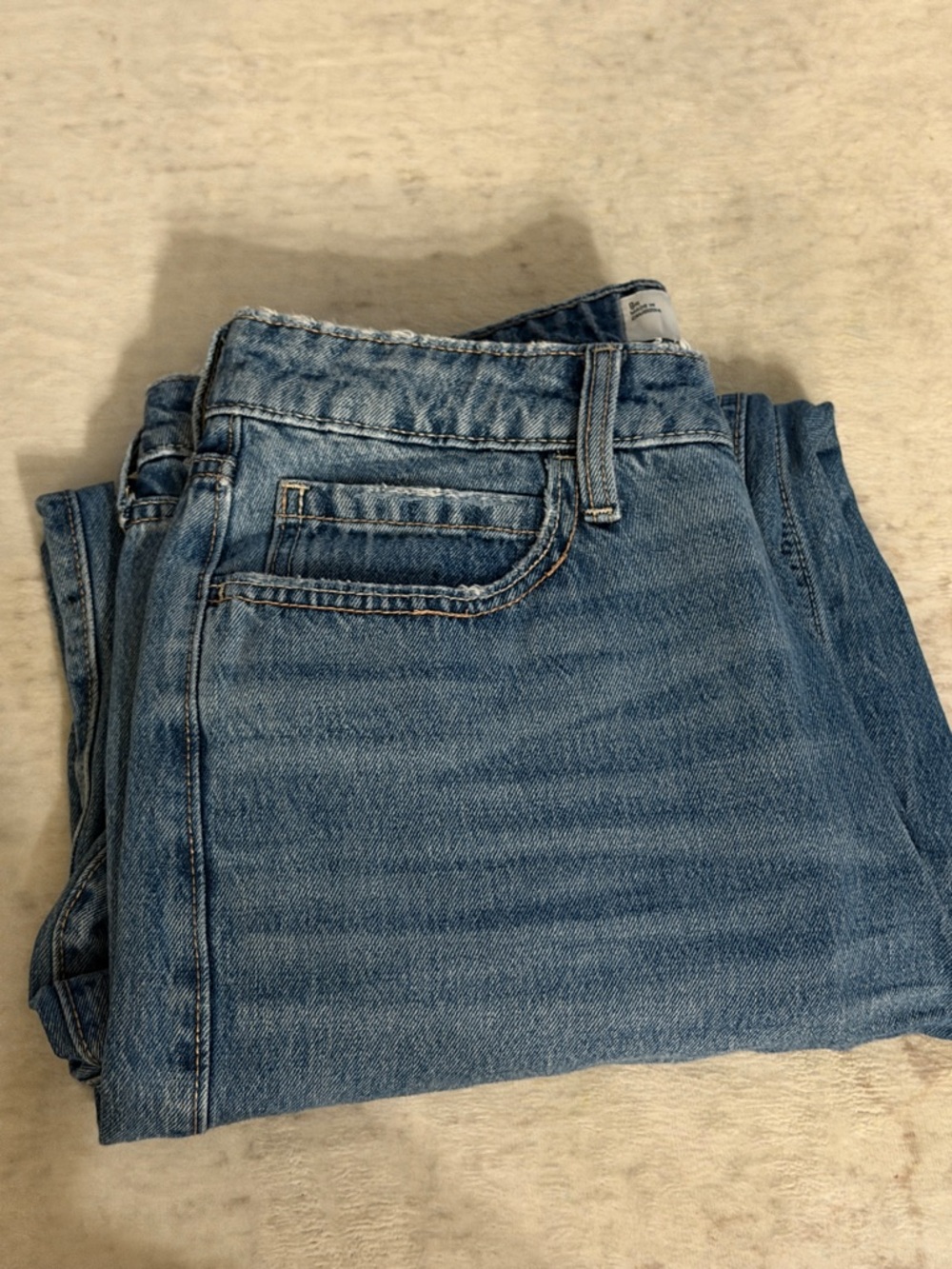 Hollister High-Rise Baggy Jeans in light blue wash